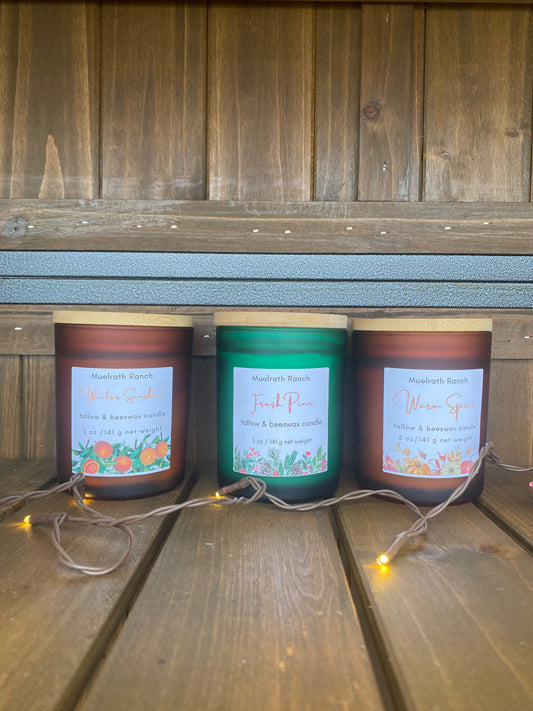 Tallow & Beeswax Candle