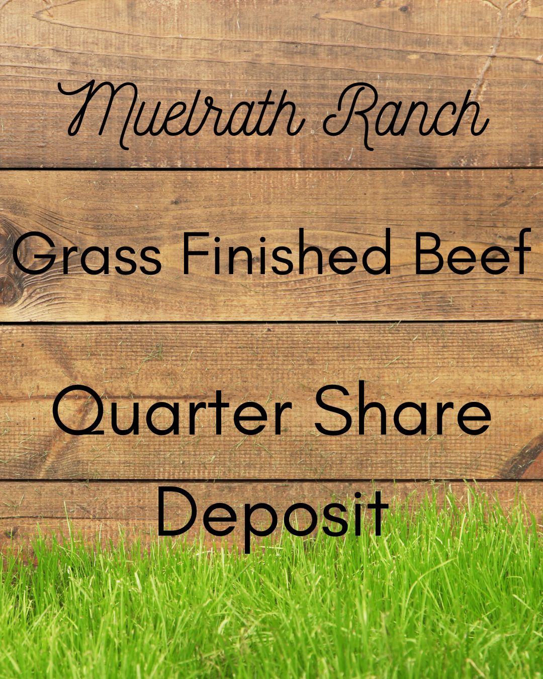 GRASS FINISHED BEEF - Quarter or Half Share Deposit